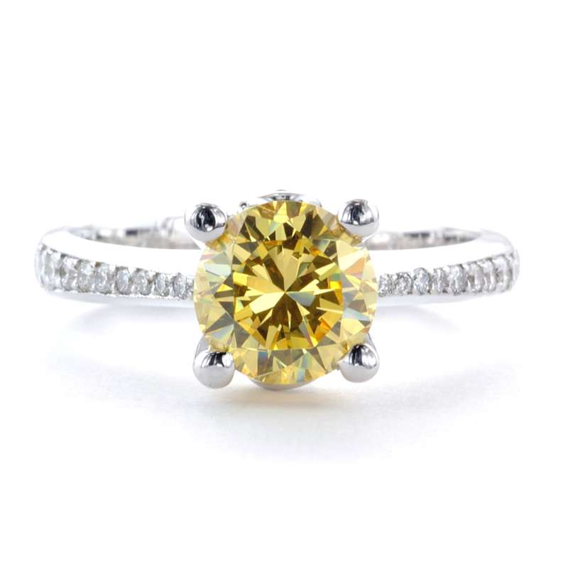 yellow diamond engagement ring
