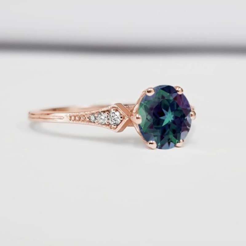 Alexandrite Engagement Ring